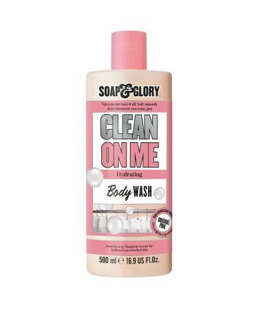 Soap & Glory Original Pink Clean On Me Body Wash - Hydrating Shower Soap & Skin Cleanser with Built In Body Lotion for Hydration - Bergamot & Rose Scented Moisturizing Body Wash (500ml) 16.9 Ounce (Pack of 1)
