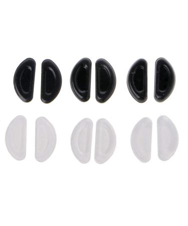 Bayore Self-Adhesive Nose Pads for Glasses - 10 Slip-Resistant Silicone Pads Thin & Comfortable Black 1mm - Buy Online on GoSupps.com
