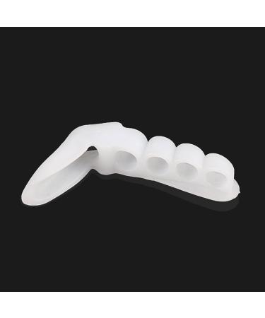 Buy Silicone Toe Separator & Bunion Pads - Hallux Valgus Toe Correctors for Pain Relief (White) - International Shipping Available - Buy Online on GoSupps.com