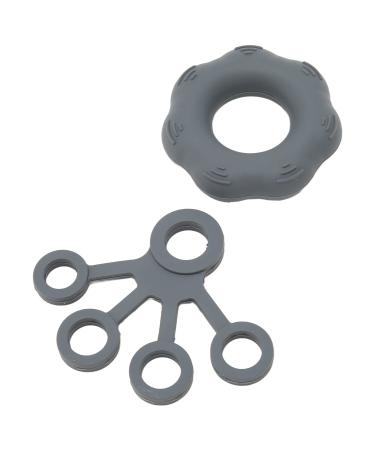 Hand Grip Strengthener Reduce Stiffness Skin Friendly Soft Silicone Finger Exerciser Lightweight for Weak Hands Dark Grey