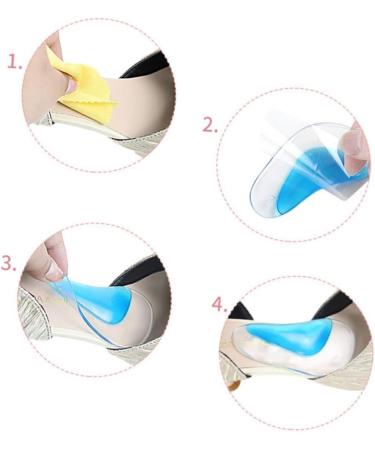NOLITOY Arch Support Inserts - 4 Pairs Gel Cushions for High Heels & High Arches - Ball of Foot Pads - 9.7x5.8cm - Buy Online on GoSupps.com