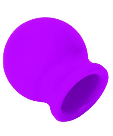 bizofft Lip Plumper Device, Large Suction Silicone Lip Plumper Tool with Brush for Daily Use(Purple)