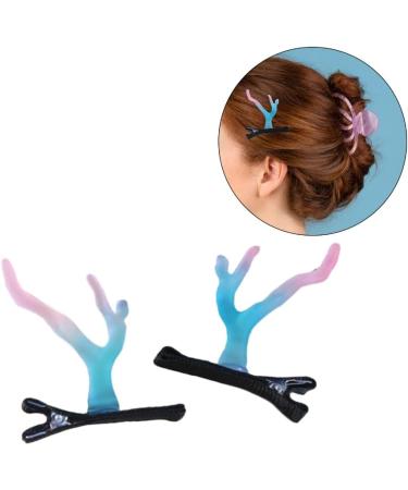 hgnxa Festive Dragon Horn Hair Clip Barrettes New Year Cosplay Masquerade Headwear Accessories Stylish Photo Props Gradient coffee - Buy Online on GoSupps.com