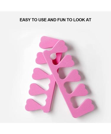 Rosa Silicone Heart Separator Nail Soft Foam Toe Separator & Finger Spacer for Pedicure (2 Pack) | Shop Internationally - Buy Online on GoSupps.com