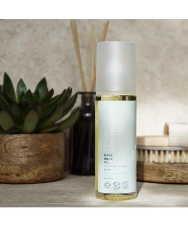 Dermaknowlogy MD41 Body Oil | 100% Natural & Perfume-Free | Moisturizing for All Skin Types | Allergy Certified | Safe for Infants & Adults | 150ml & 400ml Options - Buy Online on GoSupps.com