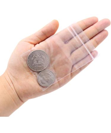 300pcs Clear Ziplock Storage Bags 2x3 inch - 2 mil Resealable Baggies for Pills & Jewelry - Buy Online on GoSupps.com