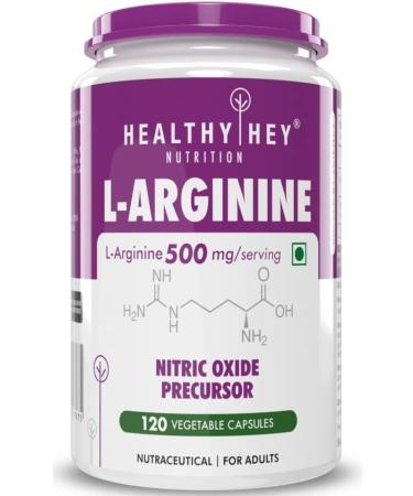 L-Arginine 120 Vegetable Capsules (Pack of 1)