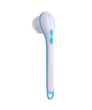 Matefielduk Electric bathing brush 5 in 1 back shower brush with a long handle silicone torture aid back scrubber cellulite brush massage brush for man woman