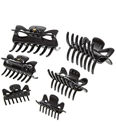 Hair clips section clips gripping clips wave riders for long hair black small