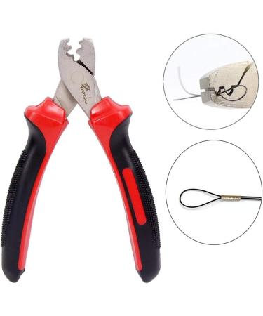 Croch Clamp Sleeves Set - 300 Fishing Pliers Crimp Sleeves in 7 Sizes | Durable Red Fishing Accessories - Buy Online on GoSupps.com