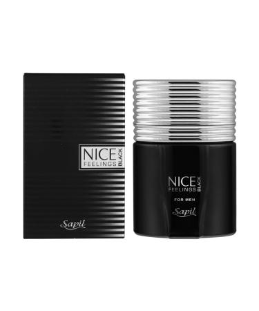 Sapil Nice Feelings Black Perfume for Men - Long-lasting Dubai Cologne Aromatic Fougere Fragrance 2.5 Oz (75 ml) - Arabic Cologne for Daily Use - Buy Online on GoSupps.com
