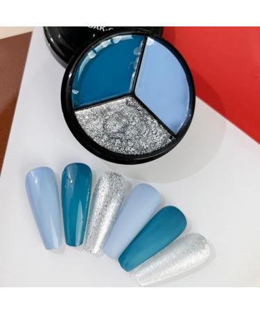 Summer Macaron Solid Cream Gel Nail Polish Palette for Nail Art Design Japanese No Flowing Soak Off UV LED Mud Gel Varnish - (Color: 5gx3Colors-Set43)