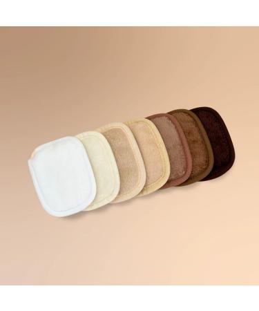 Washable & Reusable Makeup Removal Pads | Lilly Skin Rectangular Microfiber Towels | 7-Pad Nude Edition - Buy Online on GoSupps.com