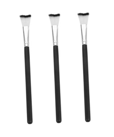 HAPINARY 3pcs Fish Tail Brush Makeup Tool Nose Shadow Brush Nose Makeup Brush Nose Brush Aluminum Tube 18.50X1.00X1.00CM As Shown 1