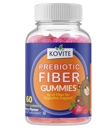 Kovite Prebiotic Fiber Gummies 4g - Berry Flavor - 60 Gummies
