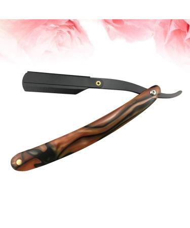 Beaupretty Vintage Straight Razor with Wooden Handle - Black Barber Steel Shaving Knife for Men | Home & Salon Use - Buy Online on GoSupps.com