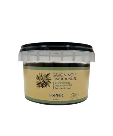G n rique SAPHIR D'ORIENT Black Soap - Morocco - Beldi Soap - Scrub - 100% Natural - 200g