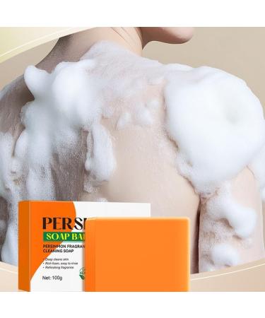  AJOG Kaki Soap Anti-Odor Deep Cleansing Moisturizing and Purifying Softens Skin 100g Vegetable Soap for Men and Women Face and Body Cleansing (2PCS) - Buy Online on GoSupps.com