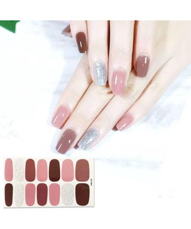 dijiusidy Nail Art Stickers Self-Adhesive Fingernail Decal with Strap Glue DIY Art Decor Full Cover Manicure Kits for Women Girls YMX192 - Buy Online on GoSupps.com