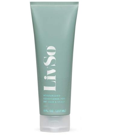 LivSo Moisturizing Conditioner - Dermatologist Created - Moisturizes Hair & Scalp - Naturally Derived - Fresh Feel - Clinically Proven & Effective