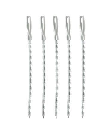 kurriuwu Pipe Cleaner Tool 5/10pcs Pipe Dredging Brush Bathroom Hair Sewer Cleaner Spiral Design Extra-Long 5pcs 60cm 60cm 5pcs