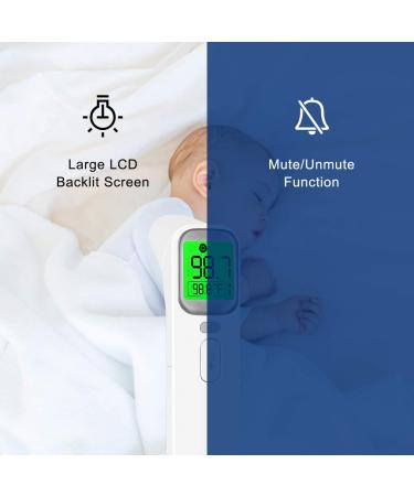 Touchless Digital Thermometer for Adults & Kids - No-Touch ForeheadEar with Fever Alarm - Buy Online on GoSupps.com