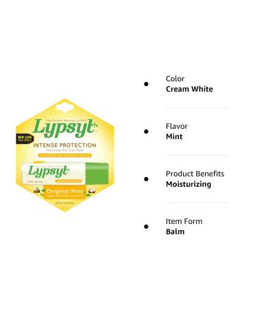 Lypsyl Intense Protection Original Mint Lip Balm 0.10 oz (Pack of 10) - Hydrating Lip Care for Ultimate Moisture - Buy Online on GoSupps.com