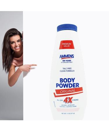 Ammens Deodorant Powder Original 11 oz (pack of 2) - Buy Online on GoSupps.com