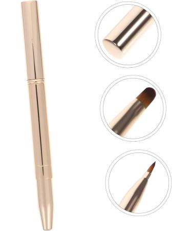 minkissy Double Ended Lipstick Brush Lip Makeup Beauty Tool Portable Lip Brush Travel Size Lipstick Brush Cosmetology Kit Cosmetics Brush Miss Lip Balm Artificial Fiber Double Head 12x1x1cm Golden - Buy Online on GoSupps.com