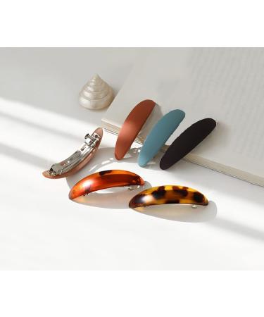 BeShiny Large Matte Hair Barrettes Set - Retro French Hair Clips for Women and Girls - Buy Online on GoSupps.com