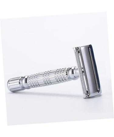 Beaupretty Manual Butterfly Open Safety Razor - Double-Edged Facial & Beard Razor for Men - Premium Metal Shaving Tool - Buy Online on GoSupps.com