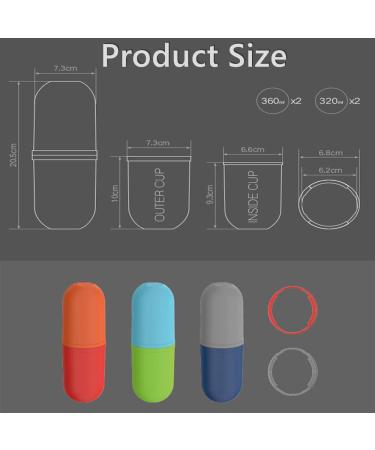 Portable Toothbrush Case - Creative 4-in-1 Organizer for Travel & Home - High-Capacity Holder for Toothbrushes - Black/White - Buy Online on GoSupps.com