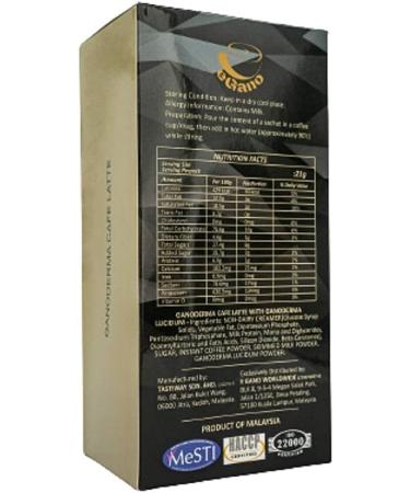 eGano 2 Boxes Premium Quality Ganoderma Cafe Latte (21g x 20 Sachets/Box) - Buy Online on GoSupps.com