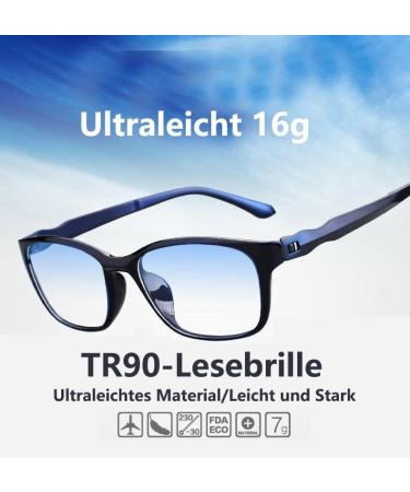 Eyglajdd TR90 Reading Glasses 3 Pack for Men & Women - Lightweight Matte Finish Blue Light Filter 1.0x Magnification - Buy Online on GoSupps.com