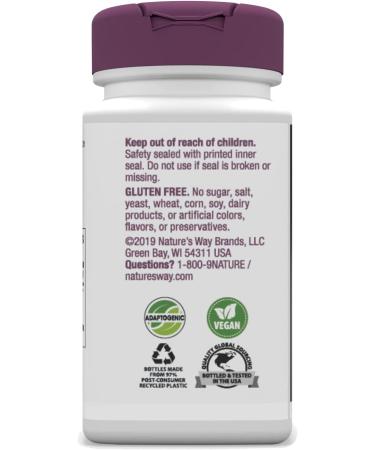 Nature's Way Asian Ginseng 60 Count - Standardized Herbal Supplement - Buy Online on GoSupps.com