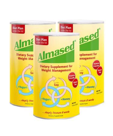 Almased Drink Powder 17.6 oz, Pack of 3