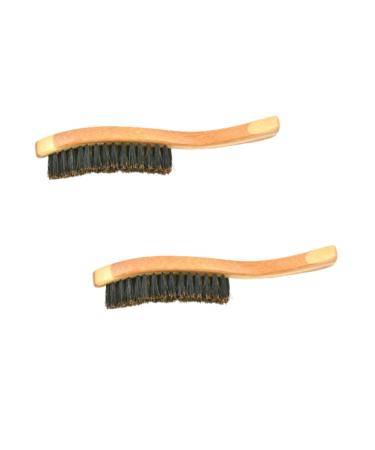 Hair cutting comb styling comb 2pcs beard brush long handle soft bristle M Nner mustache facial hair razor tooh R for beard styling care gl Styling comb styling comb