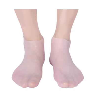 Buy 2 Pairs of Slip-Resistant Silicone Gel Socks - Moisturizing & Breathable Pedicure Socks for Men & Women (Sizes L & S) - Buy Online on GoSupps.com