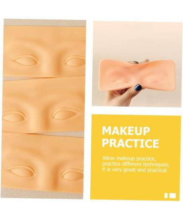 Mipcase 20 Pcs Eyebrow Practice Block Makeup Eyeshadow Fake Face Eye Makeup Board 3d Practice Tools Major 1 count (Pack of 1) As Shownx5pcs - Buy Online on GoSupps.com