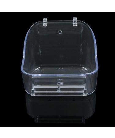 Parrot Bath Box Bird Cage - 1 Piece Parakeet Caged Accessory Supplies Bathing Tub Bath for Most Birdcage Pet Parrot Budgie Parakeet Lovebird Cockatiel Cage Water Shower Transparent - Buy Online on GoSupps.com