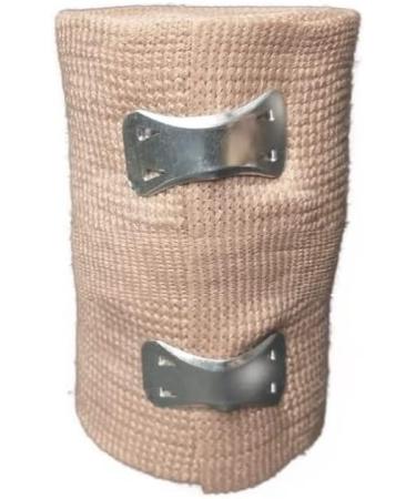 Elastic Bandage Wrap Pack of 10 - 3'' x 5 Yards Stretched Athletic Compression Rolls for Knee, Ankle, Wrist - Breathable & Comfortable - with Clips - Buy Online on GoSupps.com