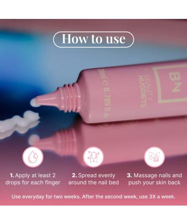 Beauty Nuggets Cuticle Treatment - All-in-One Cuticle Oil for Nail Growth and Strengthening - Buy Online on GoSupps.com
