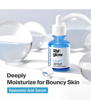 Hyaluronic Acid Serum | Korean Skin Care | Hydrating Face Moisturizer with Vitamin B5 & Vegan Collagen | Plump Fine Lines | 1.01 fl oz - Buy Online on GoSupps.com