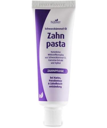H bner Black Cumin Toothpaste 2x50ml | Organic Vegan Gluten-Free Natural Care for Gum Health & Against Cavities - Buy Online on GoSupps.com