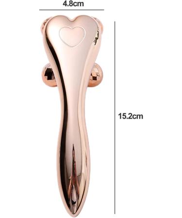 CDAR 3D Face Roller Massager - Ergonomic Design for Edema Elimination Wrinkle Reduction Skin Tightening & Firming - Y-Shape Slimming Tool in Golden - Buy Online on GoSupps.com