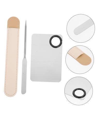 FRCOLOR 3 Sets Makeup Mixing Tray & Spatula | Stainless Steel Palette for Foundation & Nail Art | Korean Makeup Accessories - Buy Online on GoSupps.com