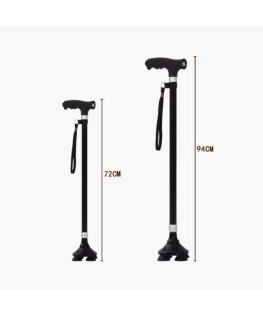 3-in-1 Crutches Detachable base crutch aluminum alloy cane with LED light Walking Canes Elderly Non-slip Walker Interesting Selfless dedication - Buy Online on GoSupps.com