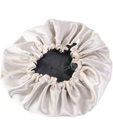 Beaupretty Satin Sleep Caps - Double Layer Adjustable Night Hat for Hair Protection (Black) - Buy Online on GoSupps.com