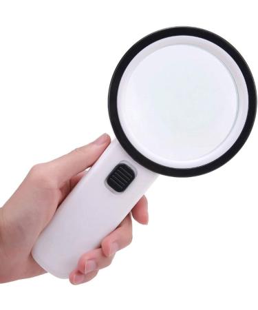 Handheld Magnifying Glass Optical Glass with Light 30X HD Old Reading Amplifier Good Times - Buy Online on GoSupps.com