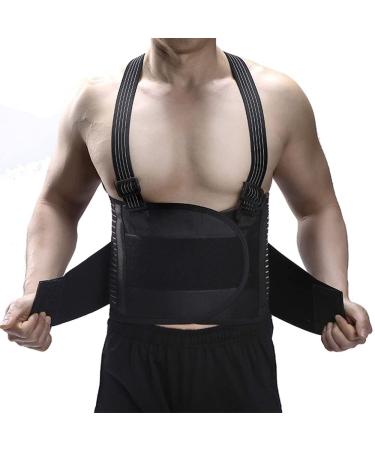 CLZYR Adjustable Back Brace for Lower Back Support - Medium Black - Buy Online on GoSupps.com